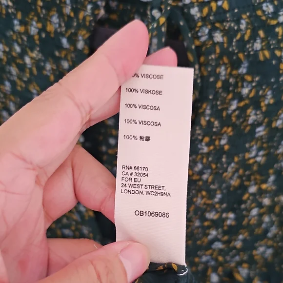 Free People Green Floral Blouse - Picture 8 of 8